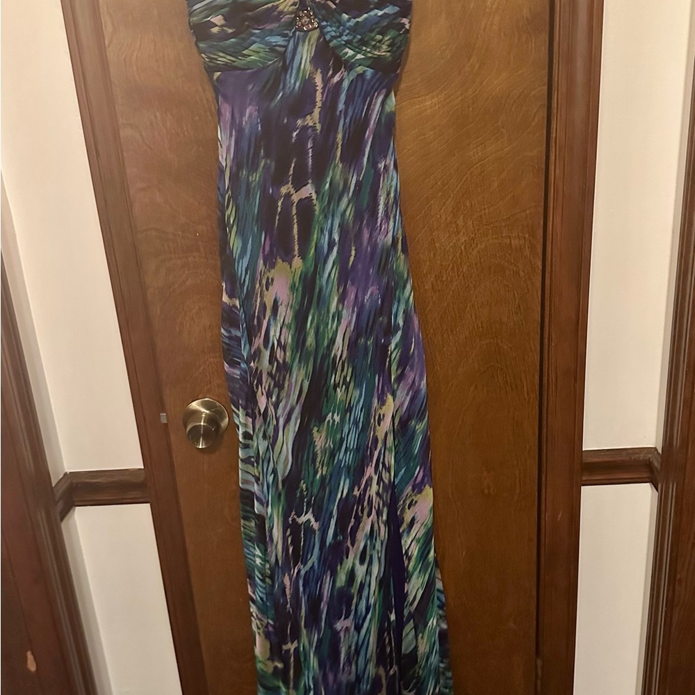 Elegant Multicolor Maxi Dress
